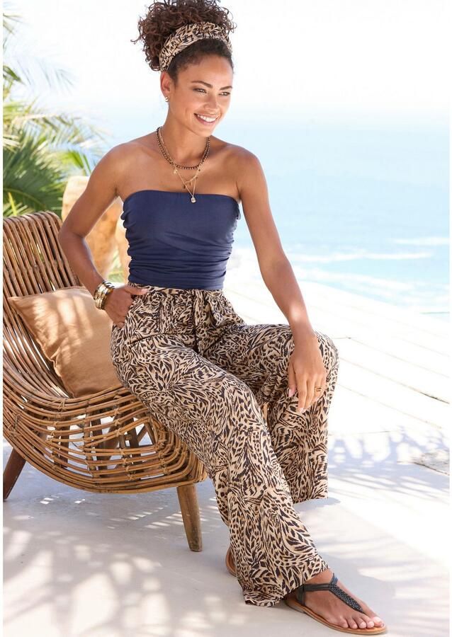 Buffalo Bandeautop met zijrimpelingen strapless dames-top schoudervrij basic - Foto 3