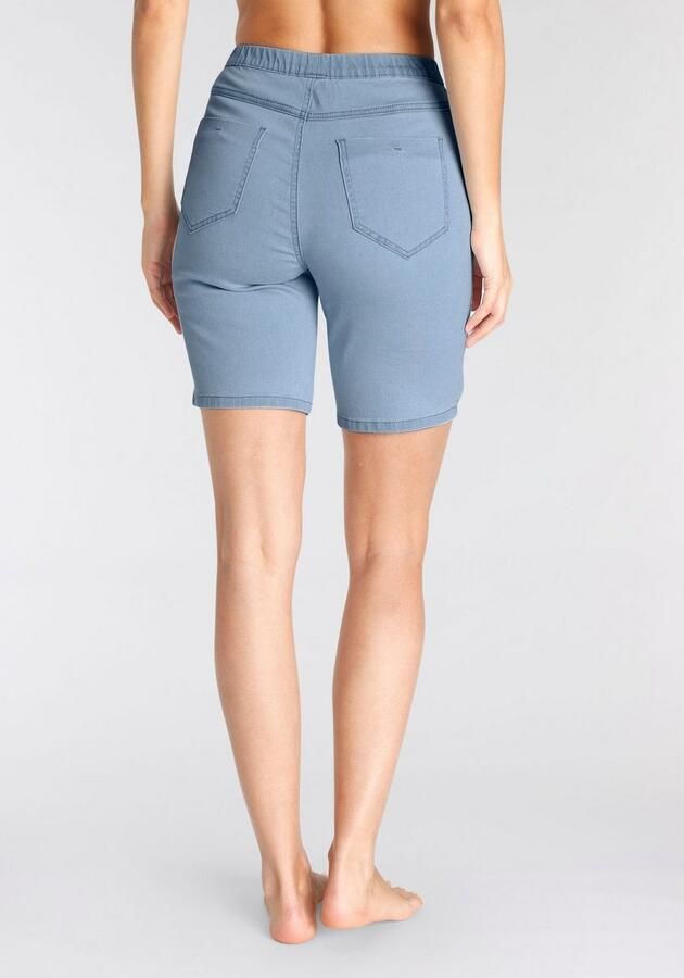 Buffalo Bermuda in elastische denim met twee achterzakken - Foto 6