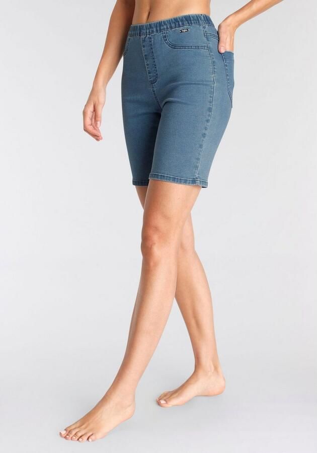 Buffalo Bermuda in elastische denim met twee achterzakken - Foto 9