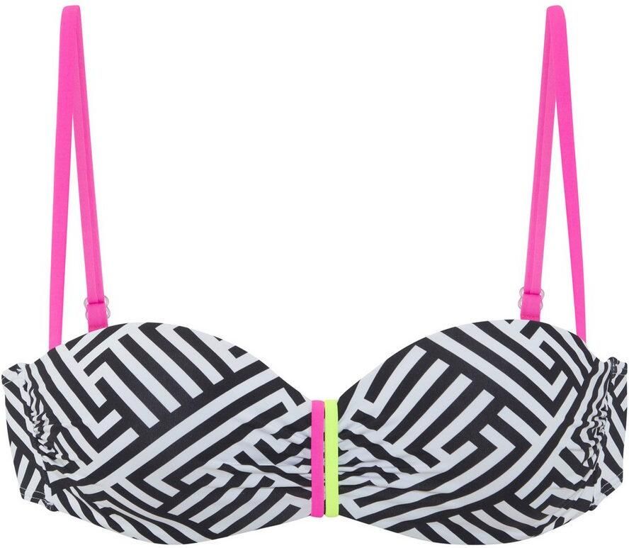 Buffalo Beugelbandeau bikinitop Gioletta Met contrastkleurige details