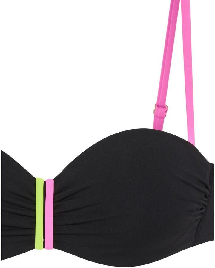 Buffalo Beugelbandeau bikinitop POP Met contrasterende bandjes - Foto 2