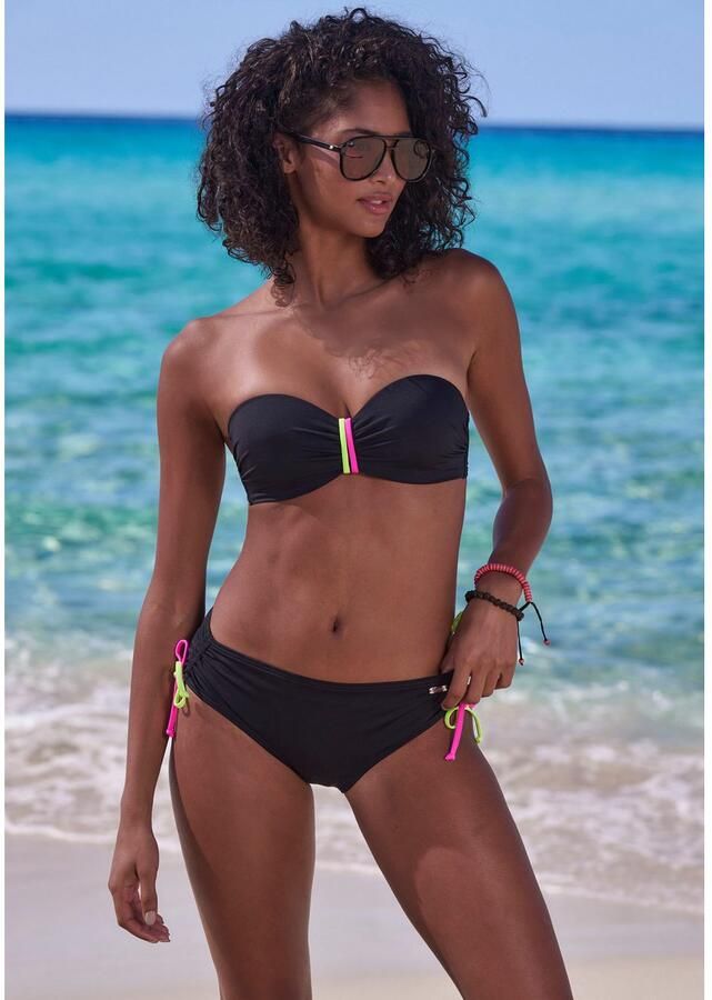 Buffalo Beugelbandeau bikinitop POP Met contrasterende bandjes - Foto 3