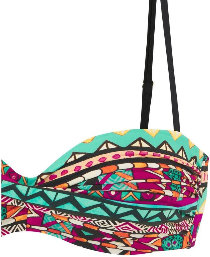 Buffalo Beugelbikini in bandeaumodel met kleurrijk ontwerp - Foto 4