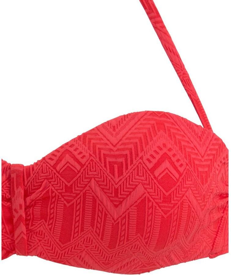 Buffalo Beugelbikini in bandeaumodel ROMANCE van structuurstof - Foto 2