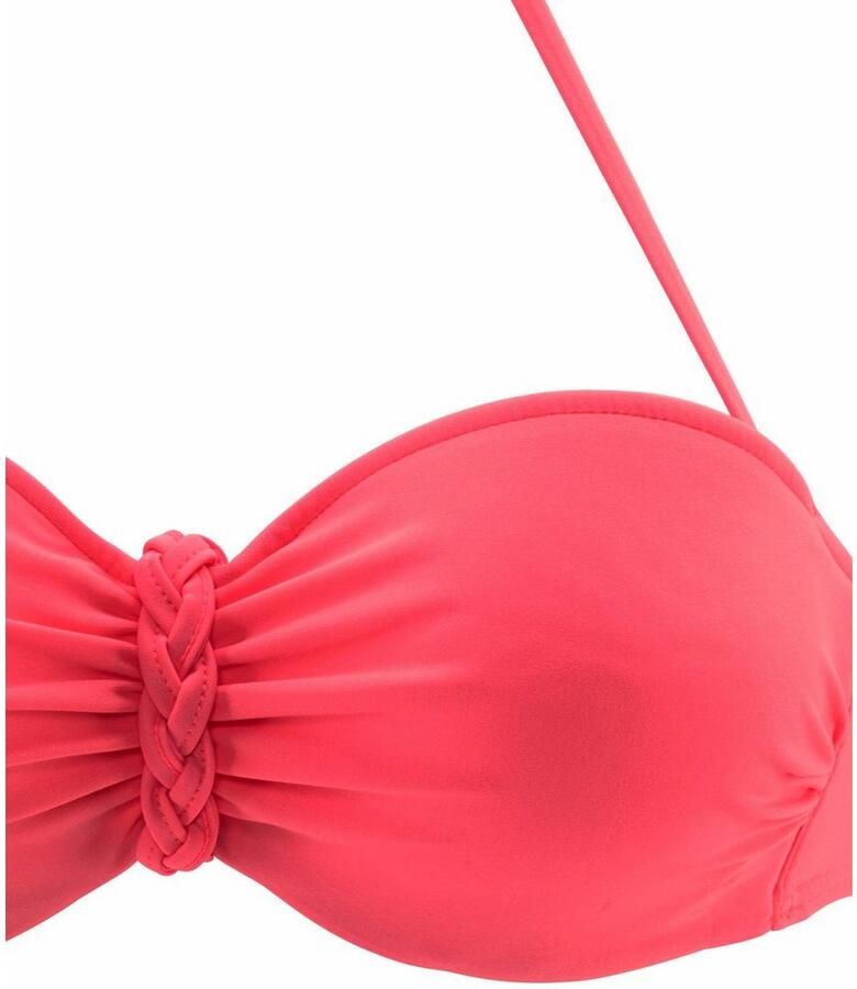 Buffalo Beugelbikini in bandeaumodel trendige look met afneembare bandjes met gevlochten details - Foto 2