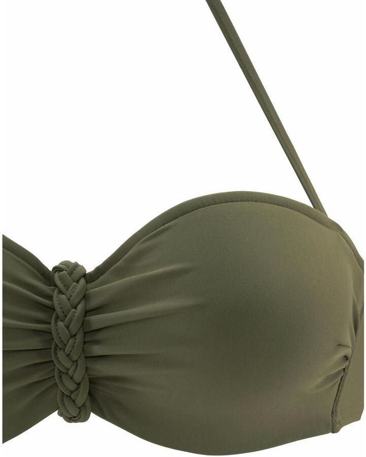 Buffalo Beugelbikini in bandeaumodel trendige look met afneembare bandjes met gevlochten details - Foto 3