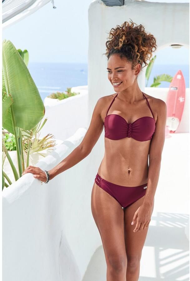 Buffalo Beugelbikini in bandeaumodel trendige look met afneembare bandjes met gevlochten details - Foto 2