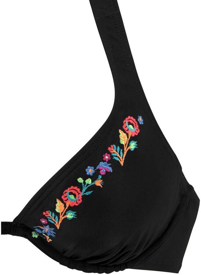 Buffalo Beugelbikini met bloemborduursel