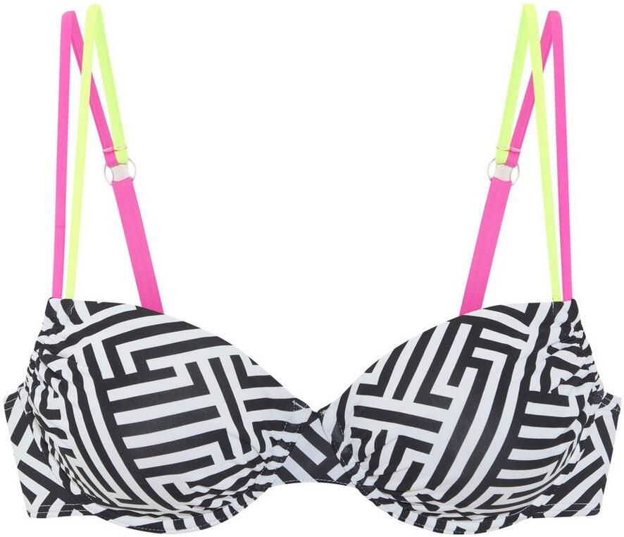 Buffalo Beugelbikinitop Gioletta met modieuze contrasterende bandjes