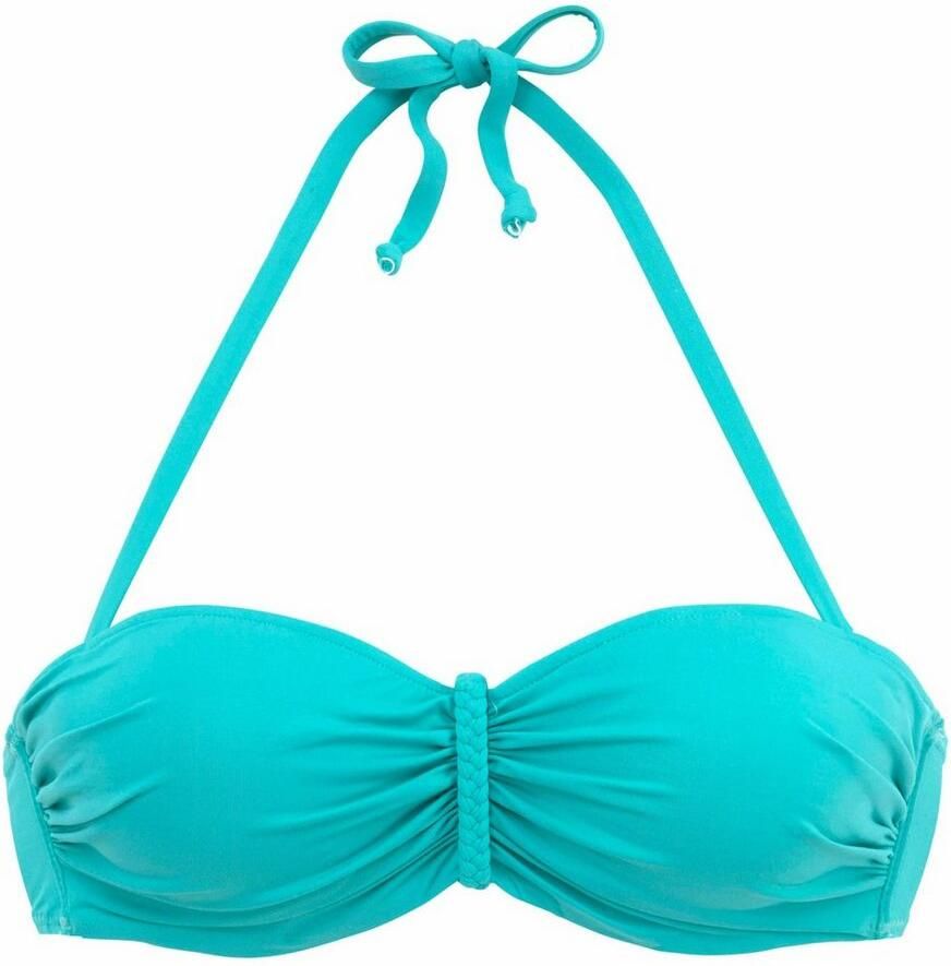 Buffalo Beugelbikinitop in bandeaumodel Happy met gevlochten detail