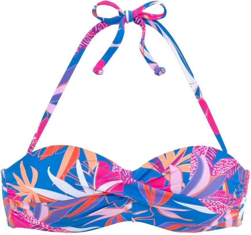 Buffalo Beugelbikinitop in bandeaumodel Soleil met gedraaide look