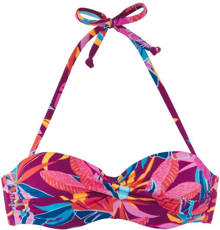 Buffalo Beugelbikinitop in bandeaumodel Soleil met gedraaide look