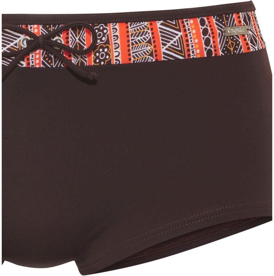 Buffalo Bikini-hotpants Met bedrukte contrast inzet