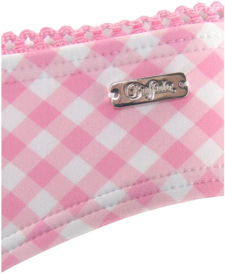 Buffalo Push-upbikinitop Geruit met sierrand - Foto 2