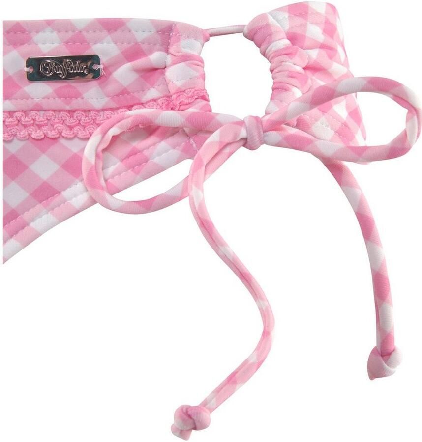Buffalo Triangel-bikinitop Geruit met sierrand