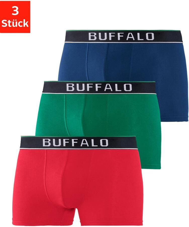 Buffalo Boxershort voor heren (set 3 stuks) - Foto 4