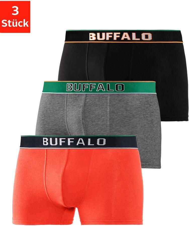 Buffalo Boxershort voor heren (set 3 stuks) - Foto 5