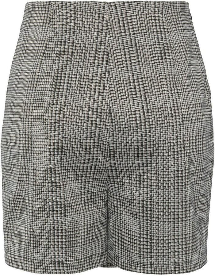 Buffalo Broekrok in wikkel-look met ruitpatroon elegante skort met decoratieve knopen