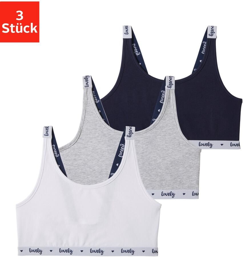 Buffalo Bustier met bedrukte bandjes (set 3-delig) - Foto 3