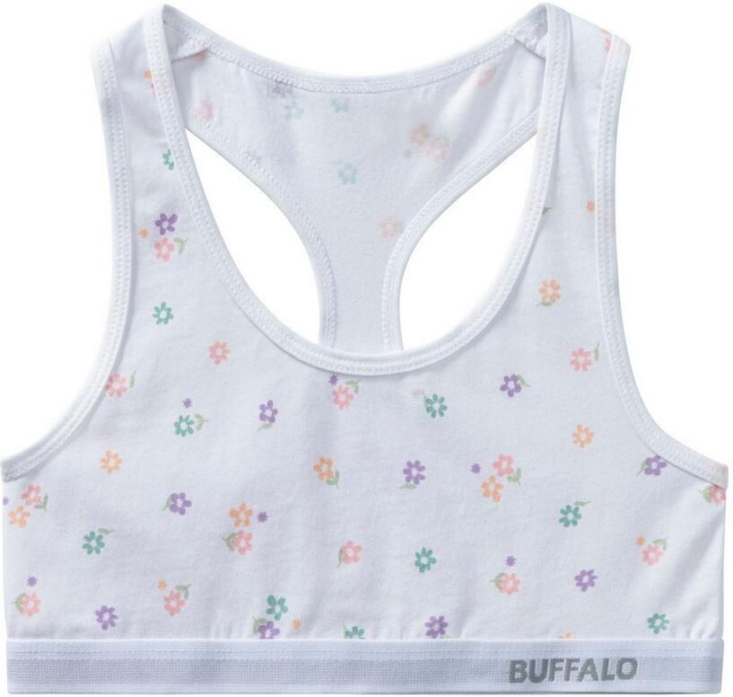 Buffalo Bustier Uni en bloe -print in een verpakking (set 3-delig) - Foto 2