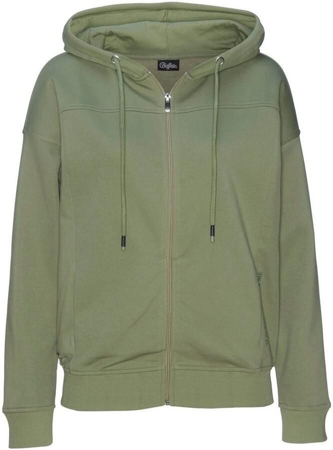 Buffalo Capuchonsweatvest met statement print loungepak