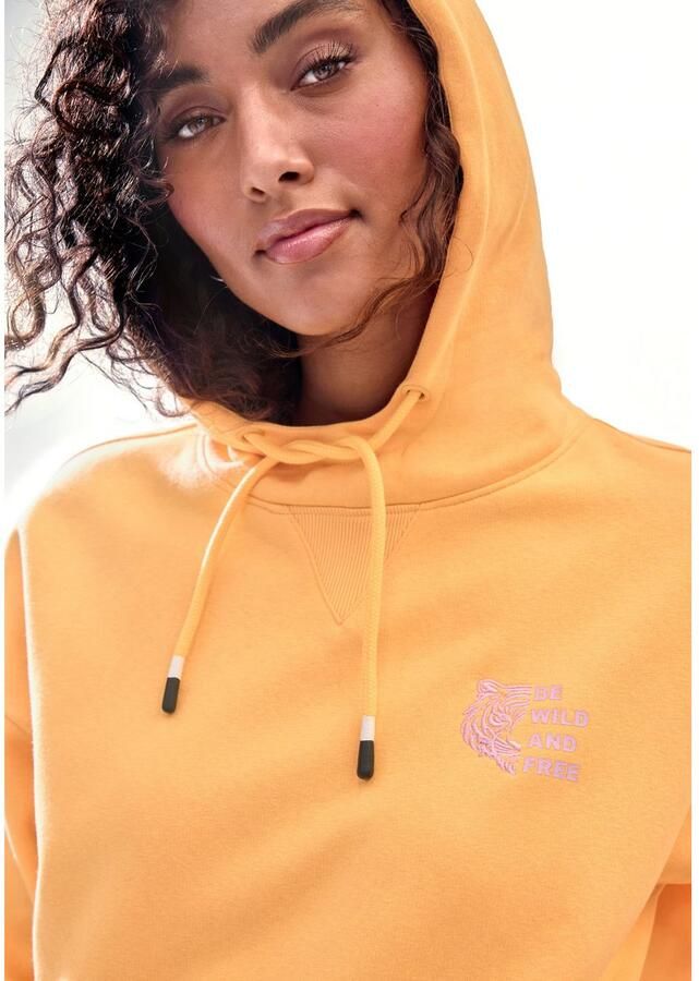 Buffalo Capuchontrui met contrasterend stiksel en zijzakken - Foto 5