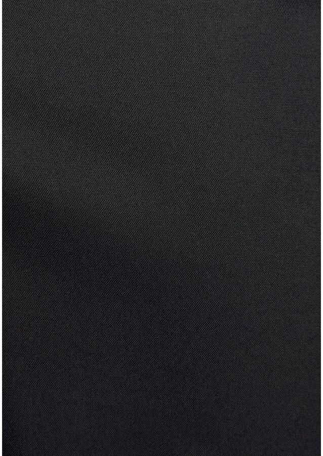 Buffalo Comfortbroek met comfortabele gesmokte tailleband en split bij de broekspijpen stoffen broek strandbroek - Foto 3