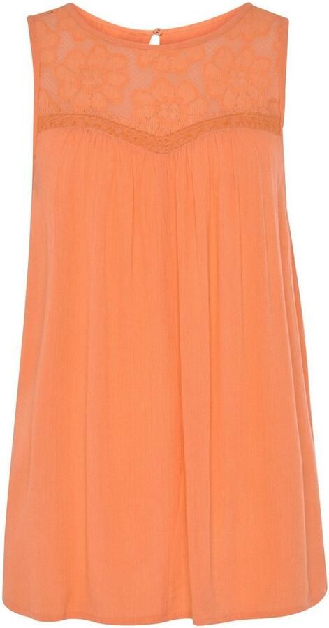 Buffalo Crêpe-blouse met kanten inzetstuk blouse boho stijl - Foto 5