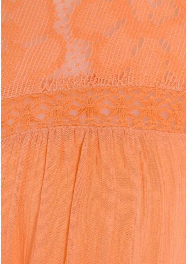 Buffalo Crêpe-blouse met kanten inzetstuk blouse boho stijl - Foto 2