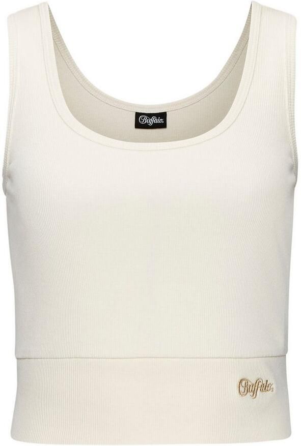 Buffalo Crop-top in ribstructuur met brede band - Foto 7