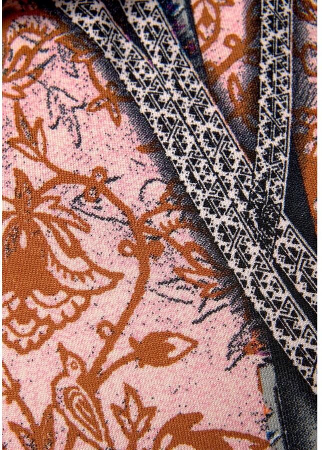 Buffalo Gedessineerde jurk met nauwsluitende rok in all-over print zomerjurk strandjurk - Foto 2