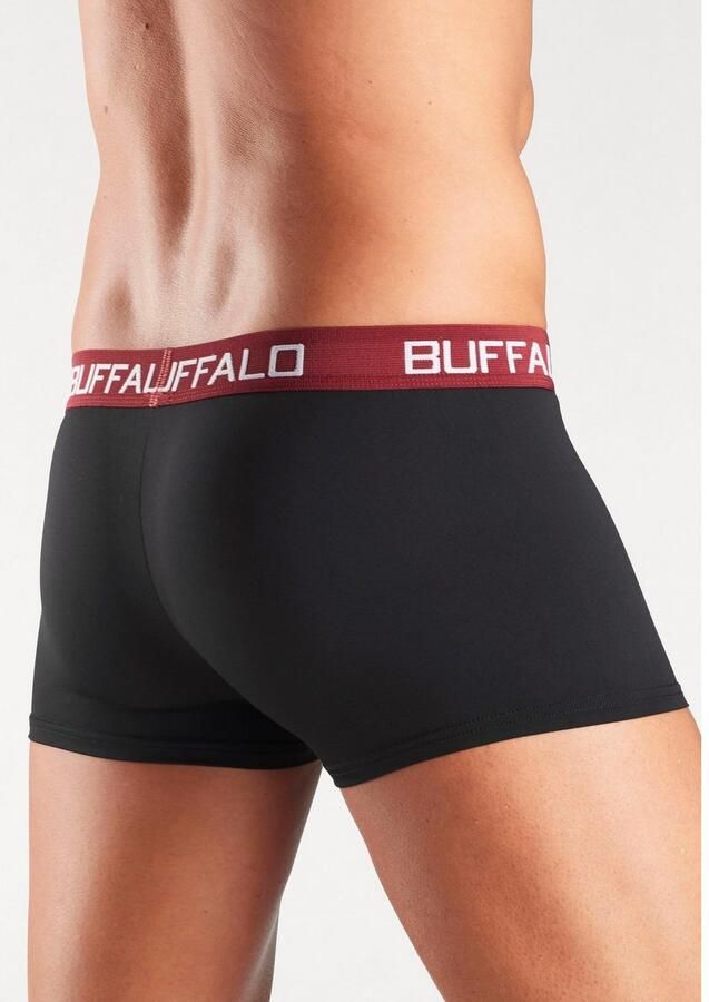 Buffalo Hipster strak zittende boxershorts met contrastband van katoenmix (set 4 stuks) - Foto 5