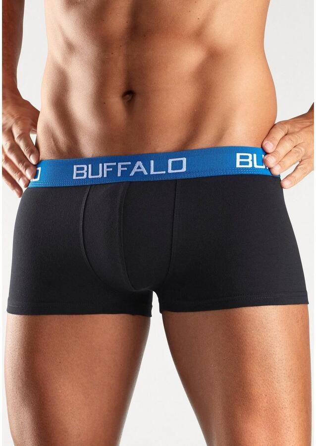 Buffalo Hipster strak zittende boxershorts met contrastband van katoenmix (set 4 stuks) - Foto 5