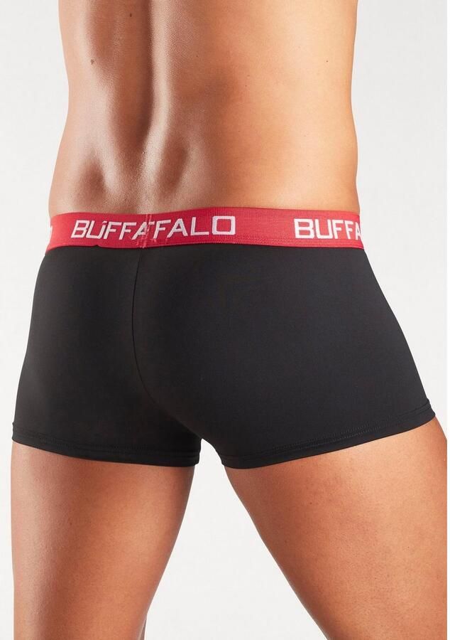 Buffalo Hipster strak zittende boxershorts met contrastband van katoenmix (set 4 stuks) - Foto 6