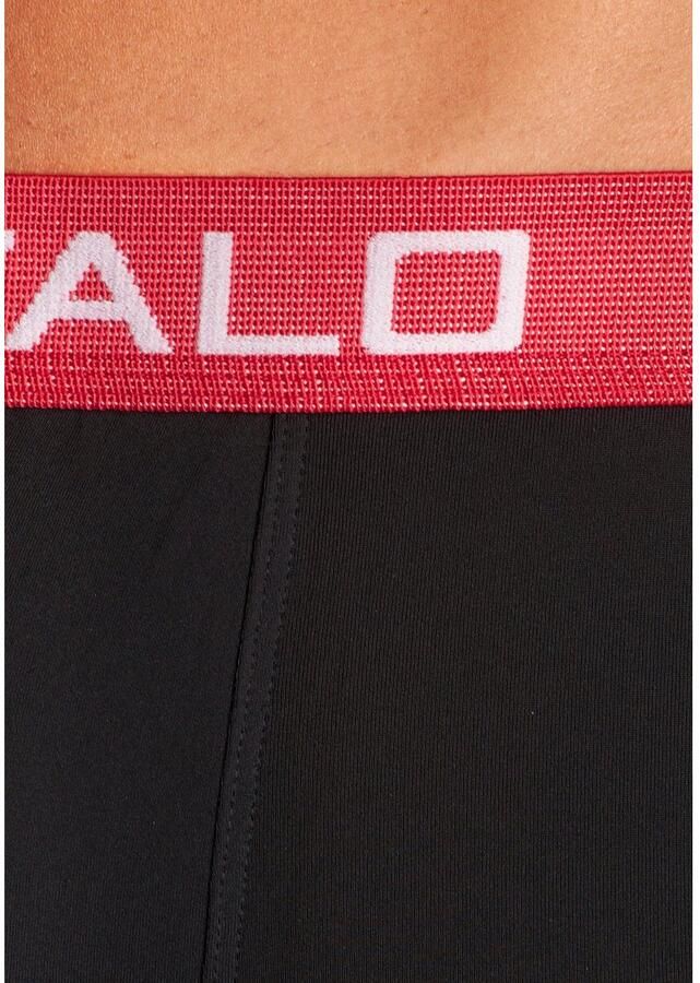 Buffalo Hipster strak zittende boxershorts met contrastband van katoenmix (set 4 stuks)