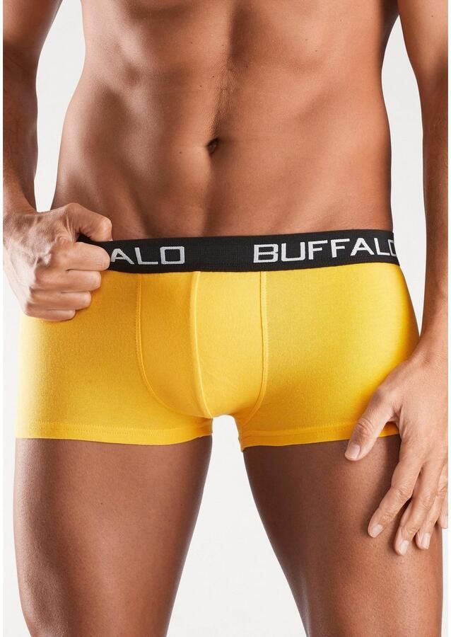 Buffalo Hipster strak zittende boxershorts met contrastband van katoenmix (set 4 stuks) - Foto 3