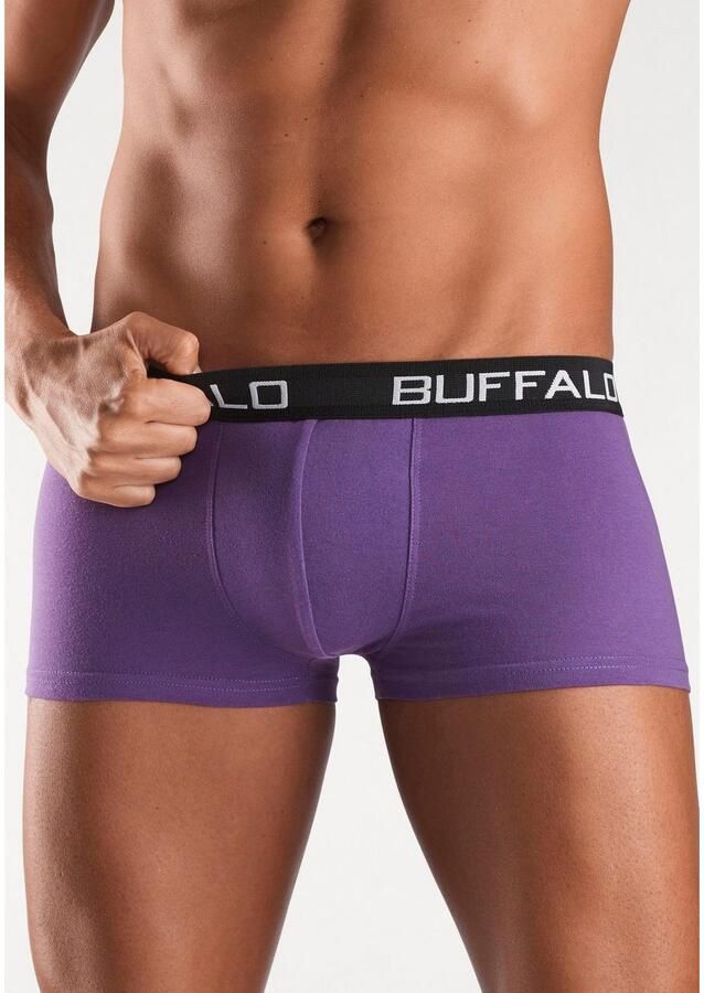 Buffalo Hipster strak zittende boxershorts met contrastband van katoenmix (set 4 stuks) - Foto 5