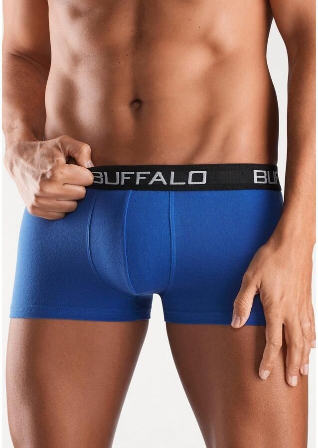 Buffalo Hipster strak zittende boxershorts met contrastband van katoenmix (set 4 stuks) - Foto 6
