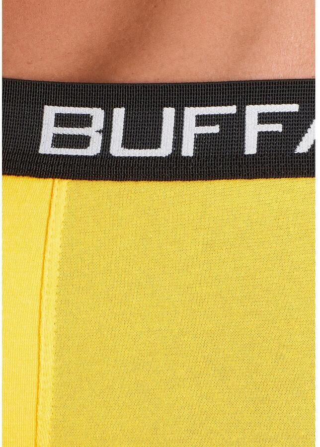 Buffalo Hipster strak zittende boxershorts met contrastband van katoenmix (set 4 stuks)