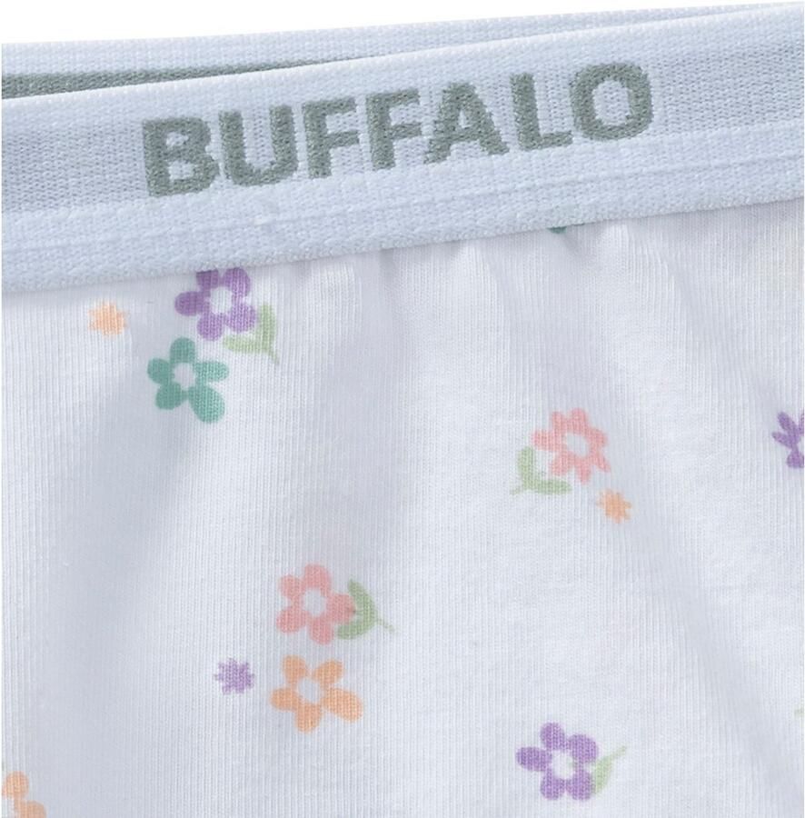 Buffalo Hipster Uni en bloe -print in een verpakking (set 3 stuks)