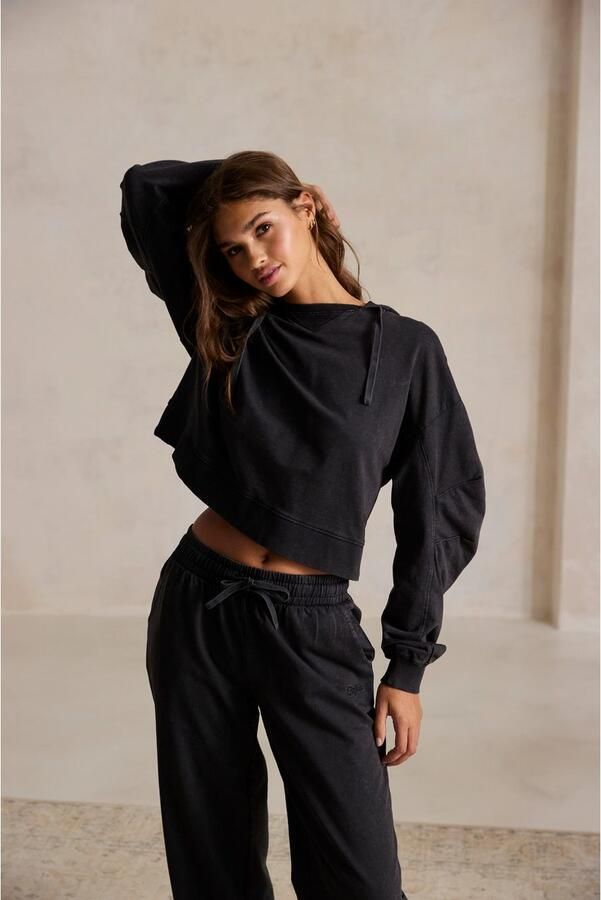 Buffalo Hoodie Capuchontrui in used-look loungewear (1-delig) - Foto 6