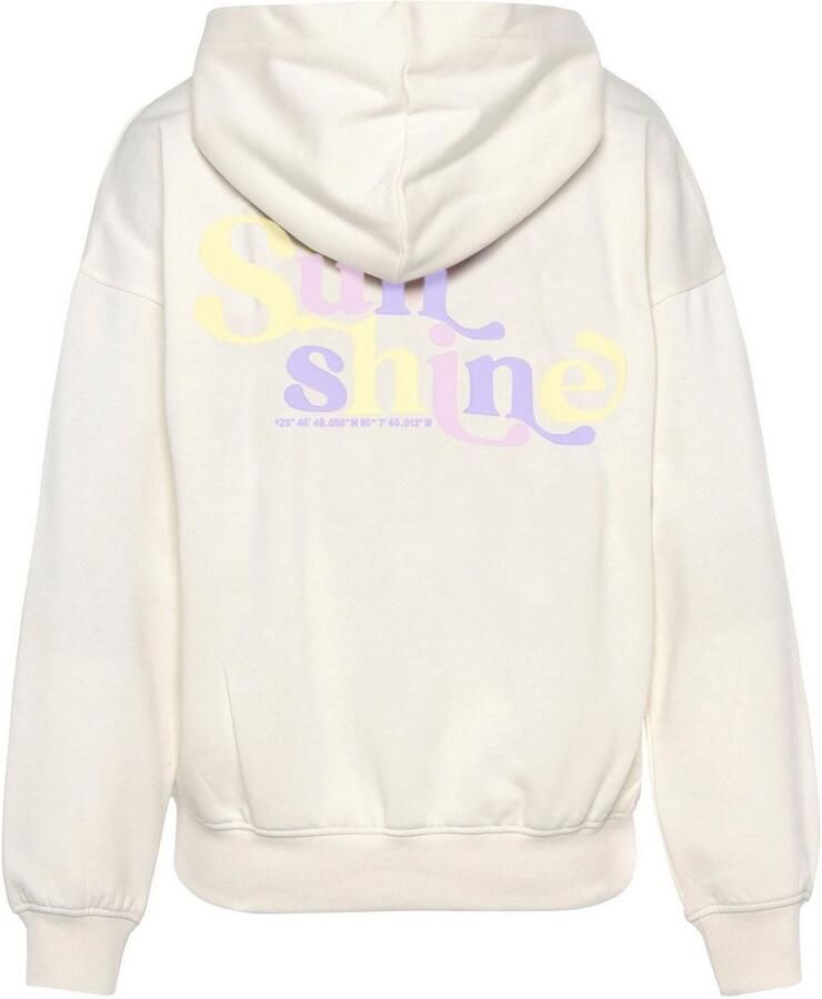 Buffalo Hoodie -Hoodie met rugprint Capuchon sweatshirt met rugprint en ribborden loungewear