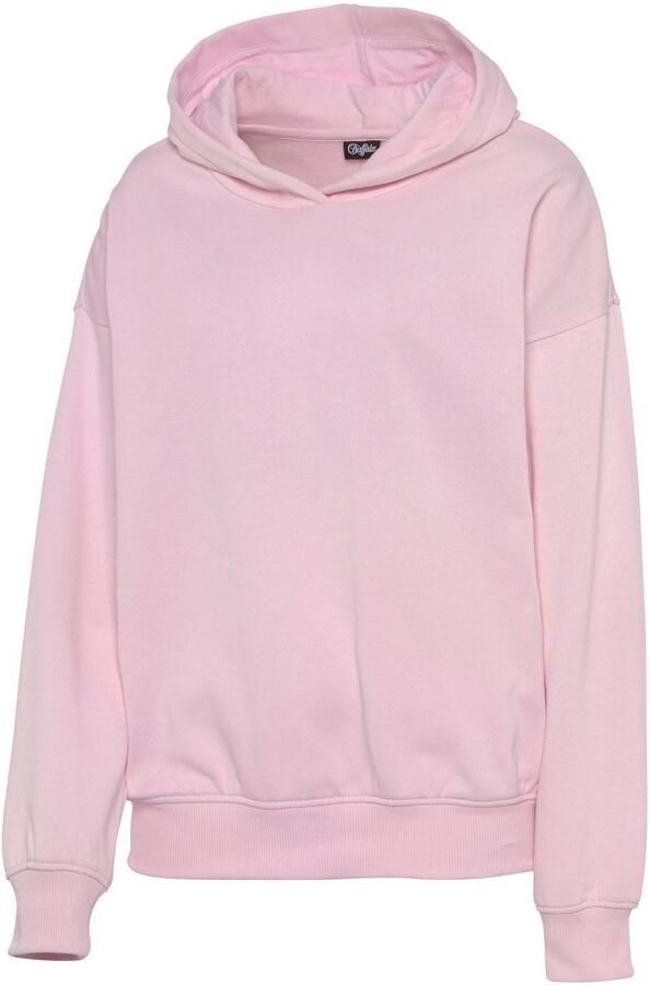 Buffalo Hoodie -Hoodie met rugprint Capuchon sweatshirt met rugprint en ribborden loungewear - Foto 6