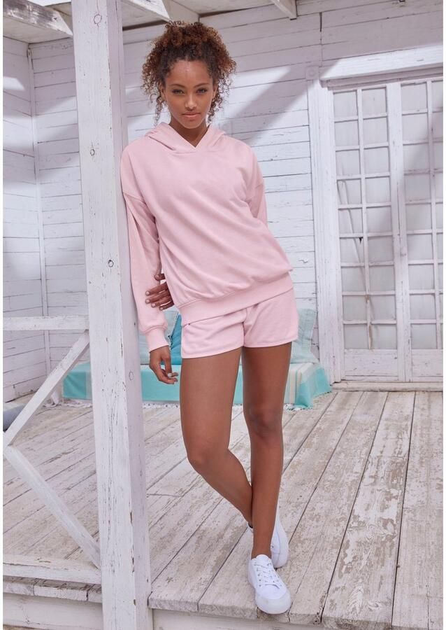 Buffalo Hoodie -Hoodie met rugprint Capuchon sweatshirt met rugprint en ribborden loungewear - Foto 3