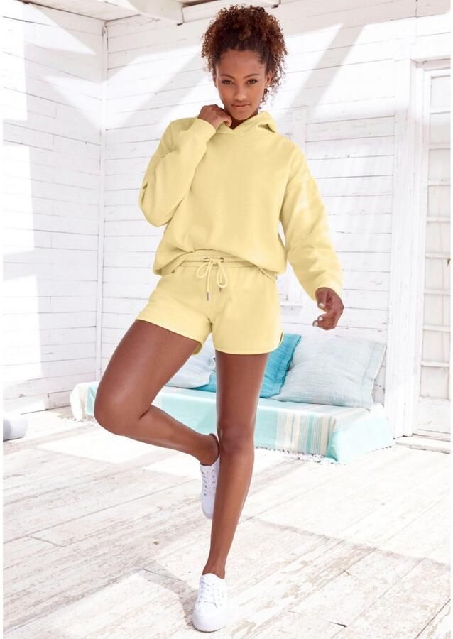 Buffalo Hoodie -Hoodie met rugprint Capuchon sweatshirt met rugprint en ribborden loungewear - Foto 4