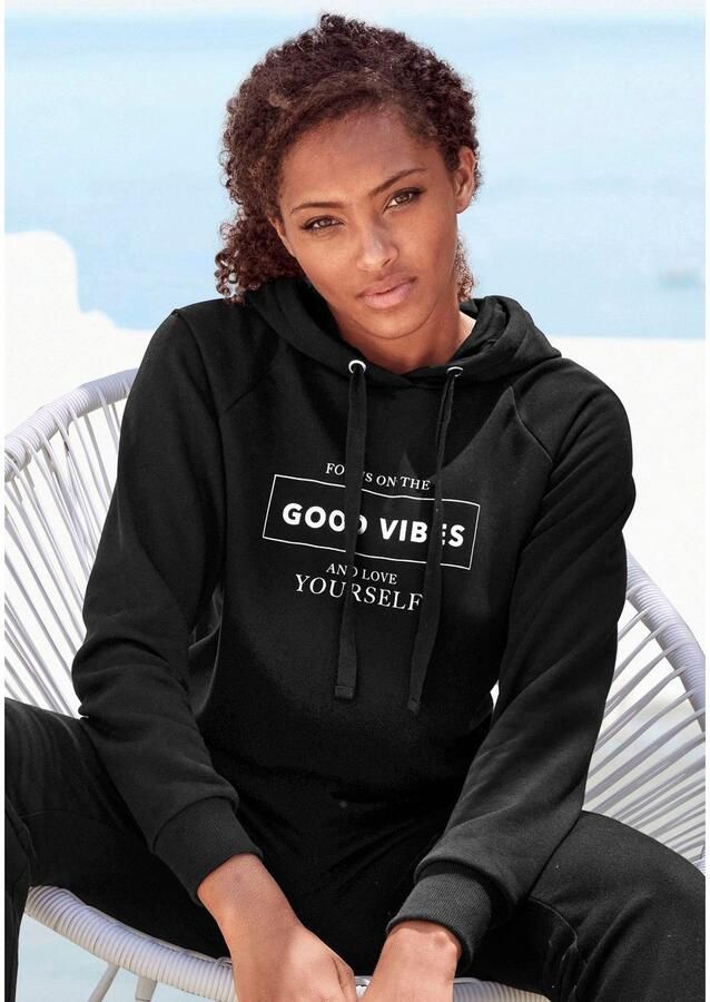 Buffalo Hoodie met foildruk loungewear - Foto 4