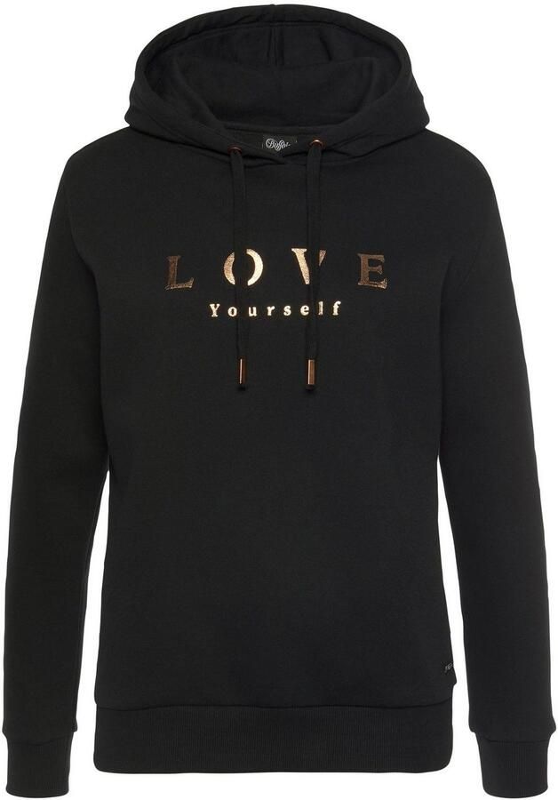 Buffalo Hoodie met overlappende schouders loungewear loungepak - Foto 5