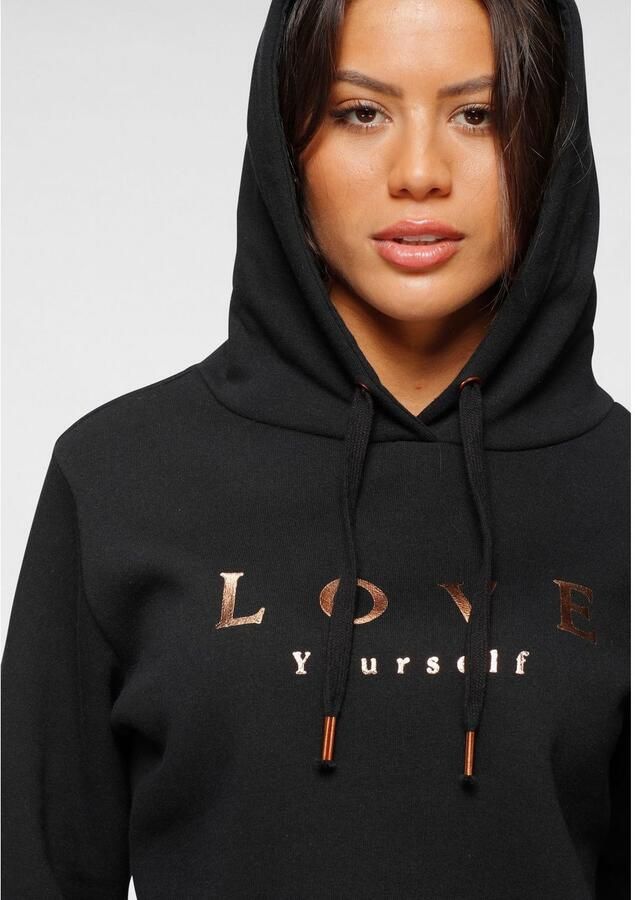 Buffalo Hoodie met overlappende schouders loungewear loungepak - Foto 2