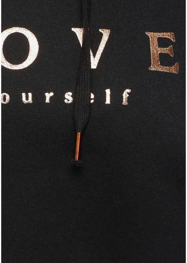 Buffalo Hoodie met overlappende schouders loungewear loungepak