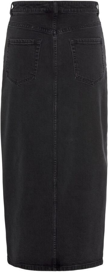 Buffalo Jeans rok in modieuze midi-lengte elastische denimrok met split zomerrok - Foto 9